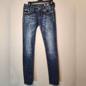 Miss Me Skinny Denim Jeans, Medium Wash, Women's‎ Waist 27